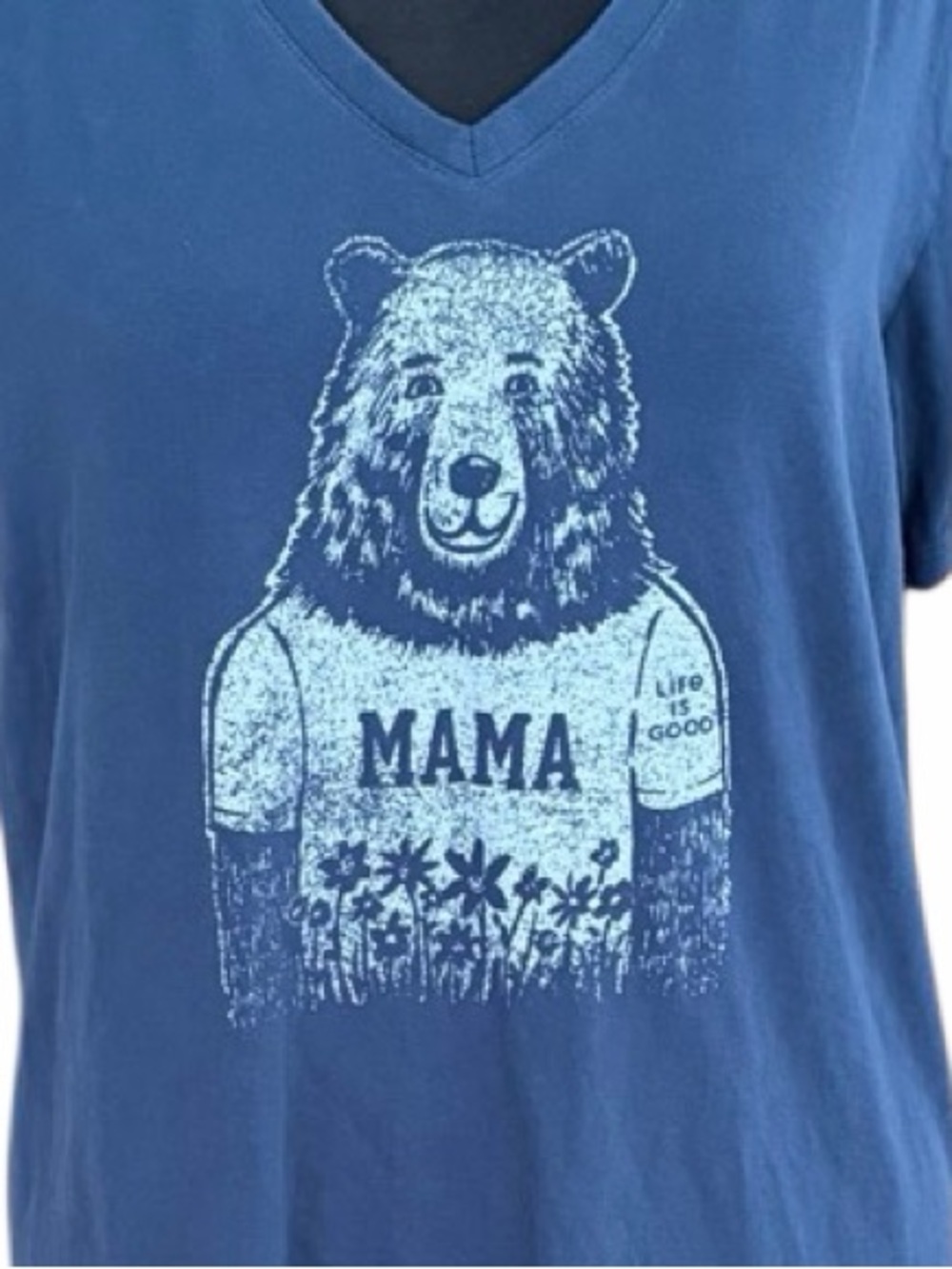 Life Is Good MAMA Bear Crusher navy tee shirt size Medium. - Picture 3 of 8